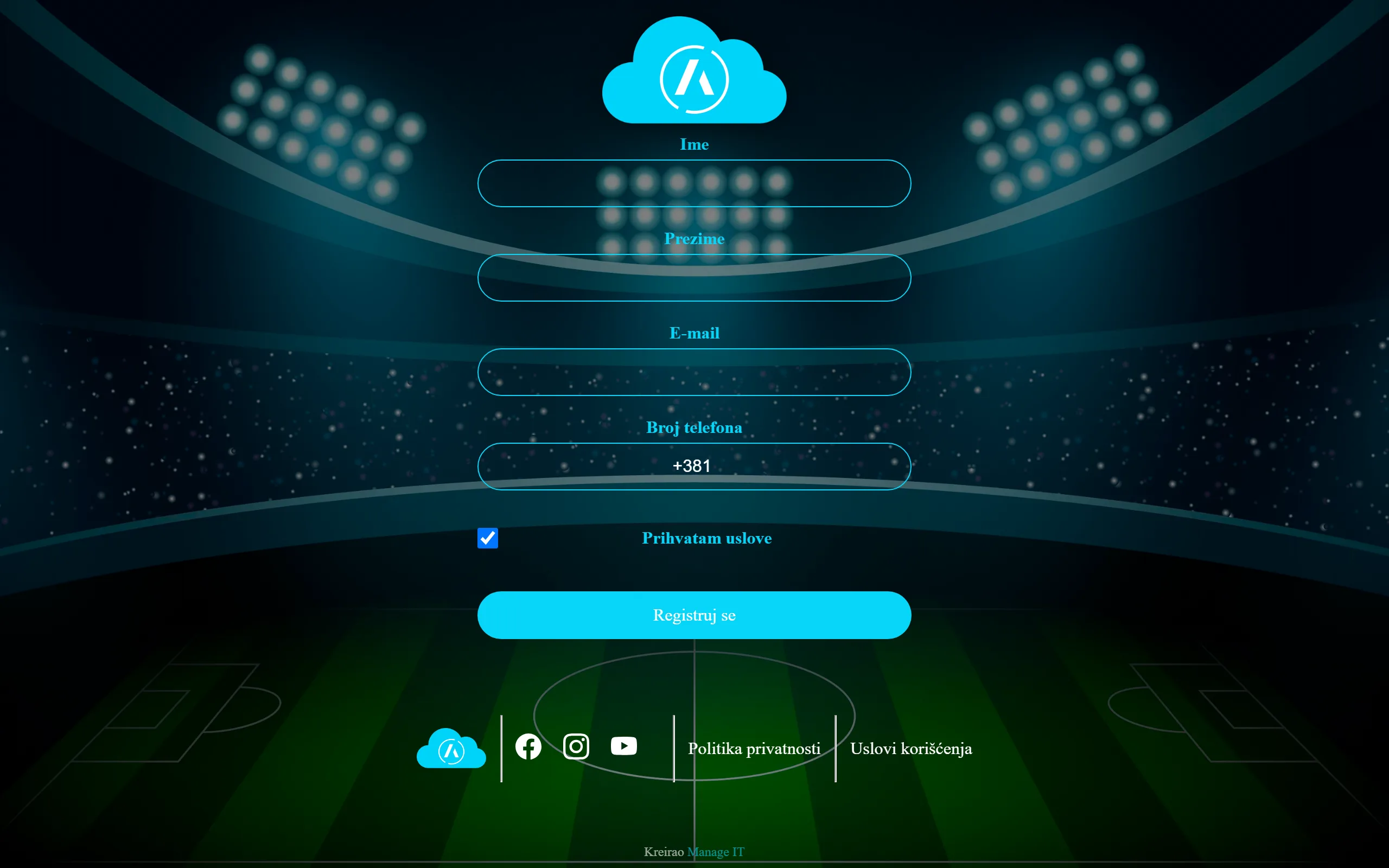 Arena Cloud — Werbespiel zur Lead-Gewinnung
